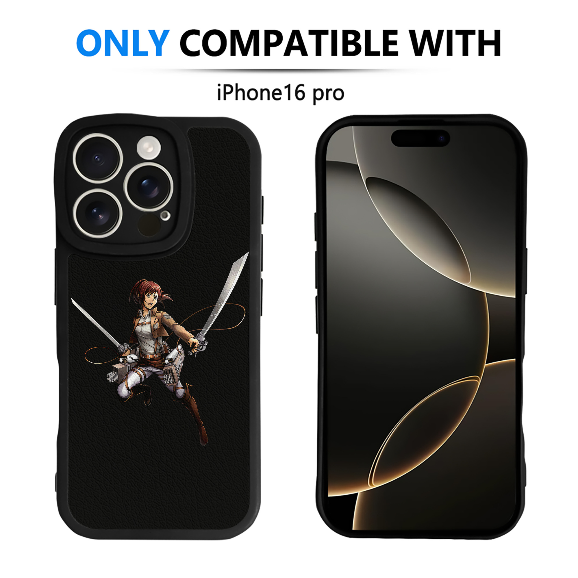 （画像用） 進撃の巨人 サシャ·ブラウス Attack on Titan Sasha Blaus 【iPhone 16シリーズ対応】シリコンスマホケース（レザー調） 材質：シリコン
